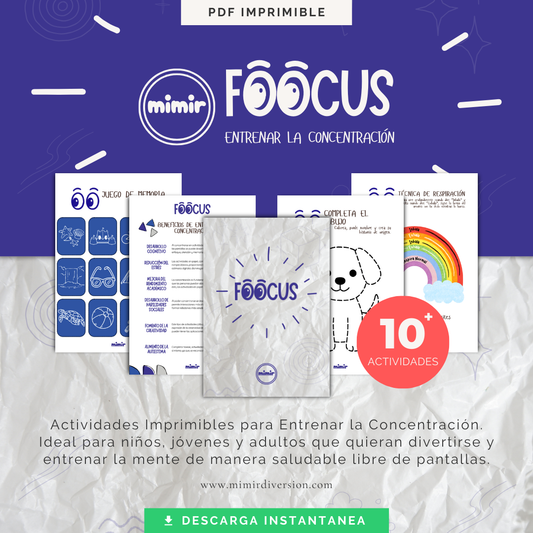 Foocus – Actividades Imprimibles para Entrenar la Concentración (Todas las Edades)