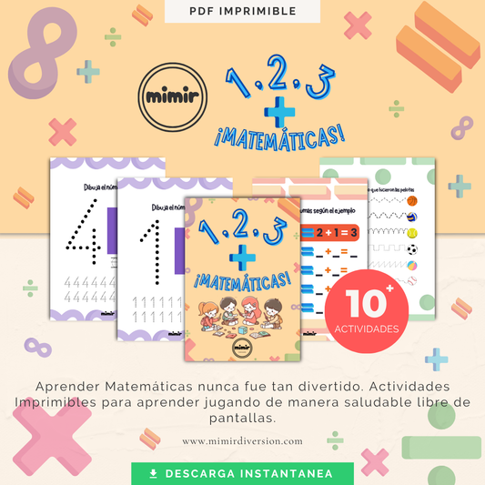 1, 2, 3 + ¡Matemáticas! – Aprender, jugar y descubrir el mundo de los números