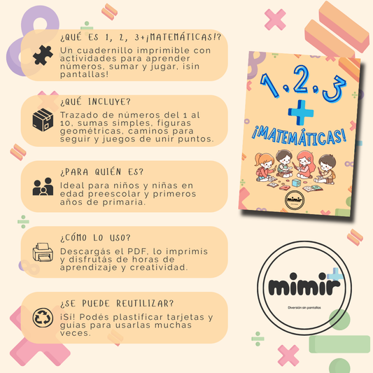 1, 2, 3 + ¡Matemáticas! – Aprender, jugar y descubrir el mundo de los números